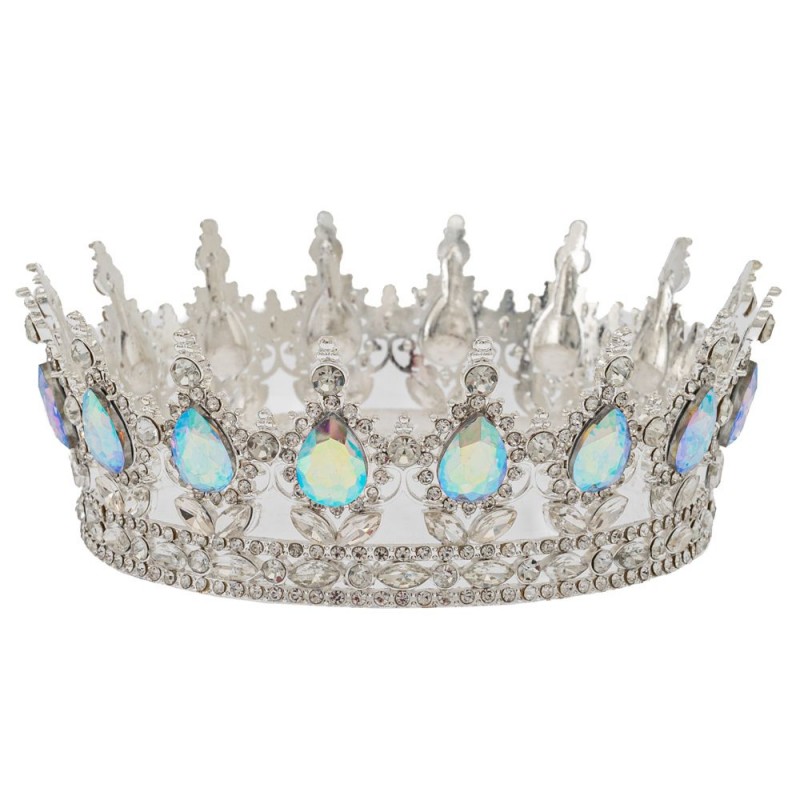 Ασημί Μεταλλική Κορώνα Φ12.5x5Εκ Iliadis