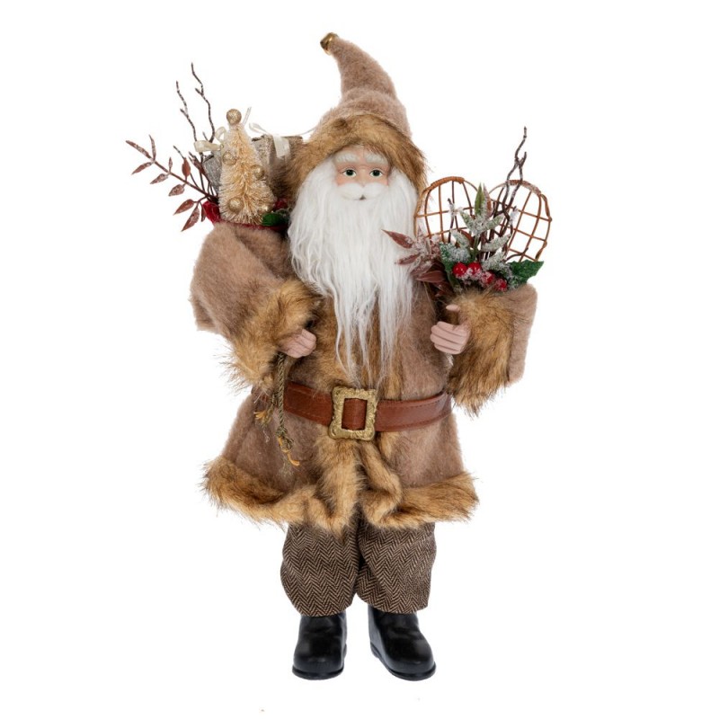 Άγιος Βασίλης Χρυσός Υφασμάτινος 45Εκ