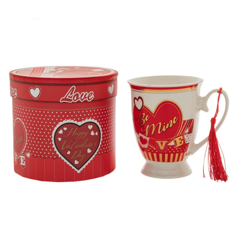 Λευκή-Κόκκινη Κεραμική Κούπα Σε Σχήμα Καρδιάς Σε Στρογγυλό Κουτί Δώρου Φ13x12Εκ Iliadis Λευκή-Κόκκινη Κεραμική Κούπα Σε Σχήμα Καρδιάς Σε Στρογγυλό Κουτί Δώρου Φ13x12Εκ Iliadis