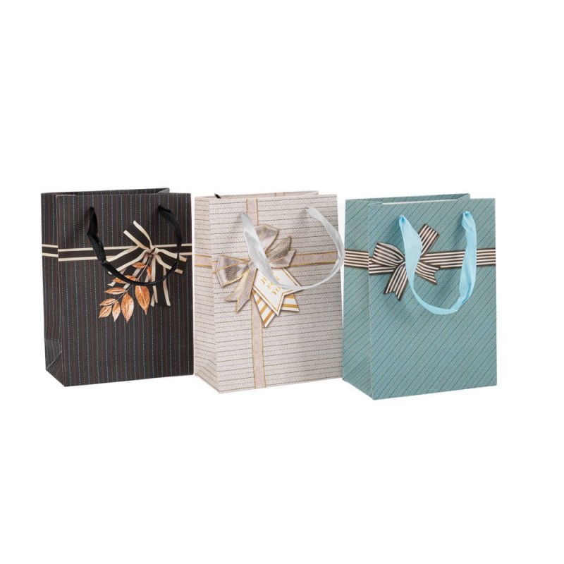 Χάρτινη Σακούλα Με Φιόγκο 4 Σχέδια Iliadis  