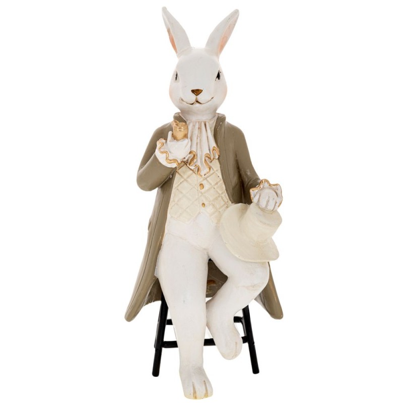 Λαγός Πολυρεζίνη Σε Σκαμπό 8.5x8.5x19.5Εκ Iliadis