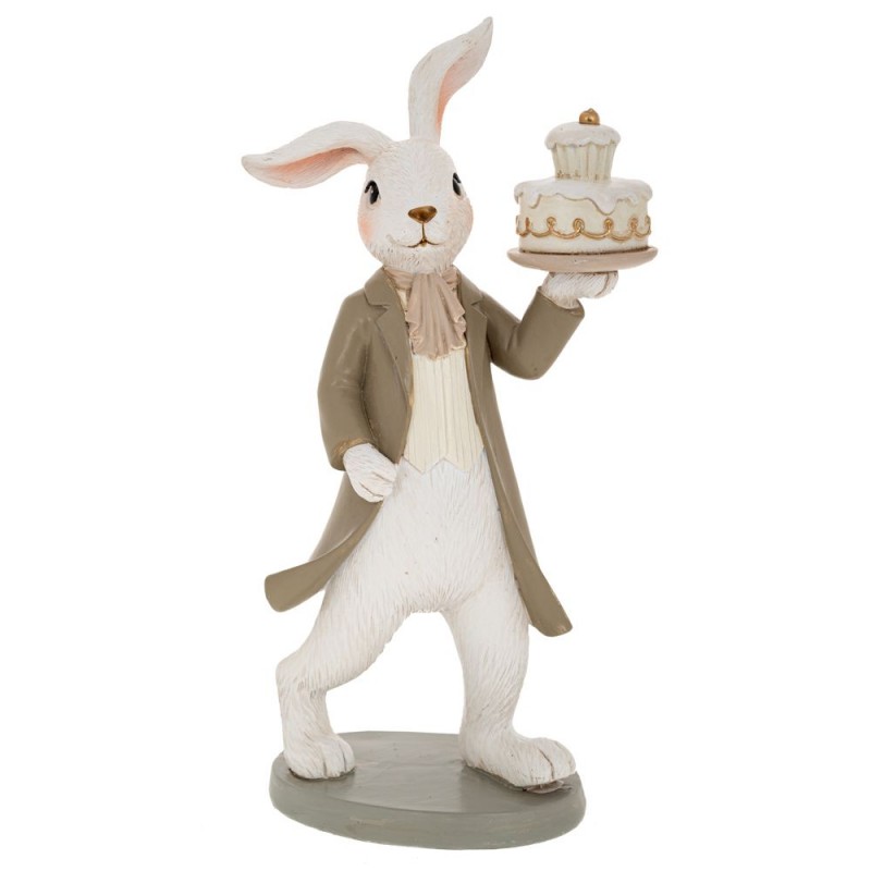 Λαγός  Με Τούρτα Πολυρεζίνη 11.5x7x22.5Εκ Iliadis