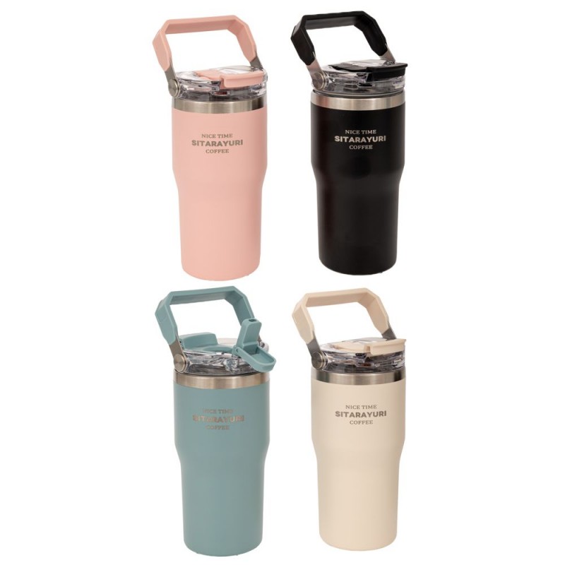 Θερμός Παγούρι Ανοξείδωτο Με Καπάκι 600Ml 4 Χρώματα