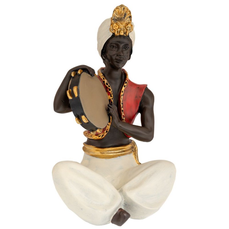 Διακοσμητική Φιγούρα Ινδός Μουσικός 16x15x26cm Iliadis 
