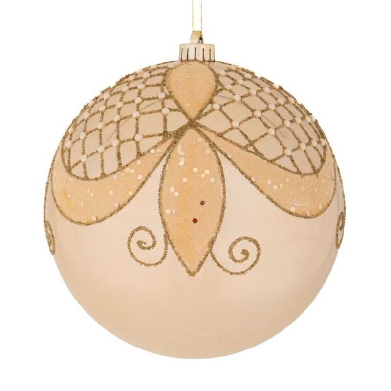 Σαμπανί Περλέ Πλαστική Μπάλα Με Σχέδιο 20Εκ Iliadis