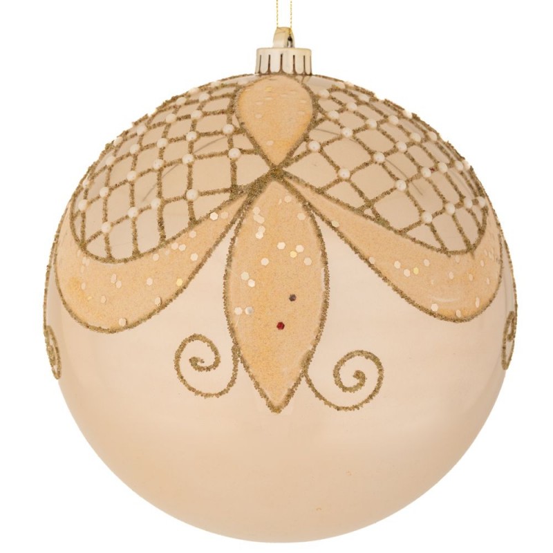 Σαμπανί Περλέ Πλαστική Μπάλα Με Σχέδιο 25Εκ Iliadis