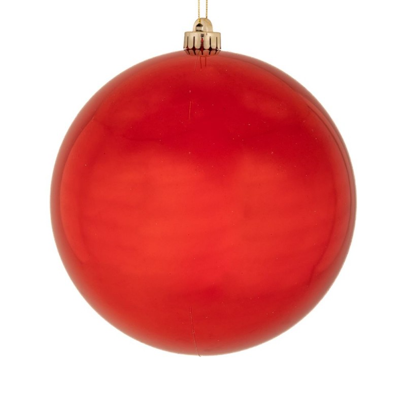 Κόκκινη Γυαλιστερή Πλαστική Μπάλα 20Εκ Iliadis