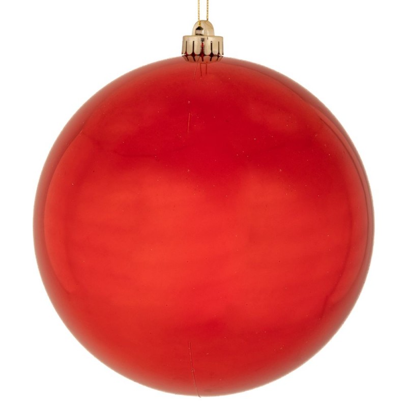 Κόκκινη Γυαλιστερή Πλαστική Μπάλα 25Εκ Iliadis