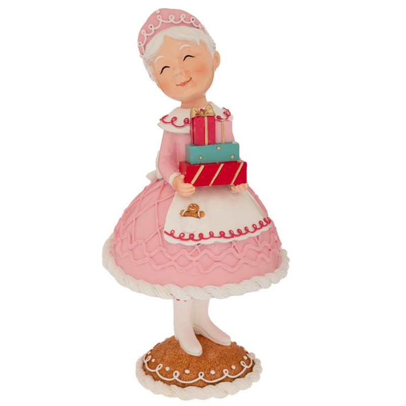 Ροζ Πολυρεζίνη Αι Βασιλίνα Mε Δώρα 15.5x15x30.5Εκ Iliadis