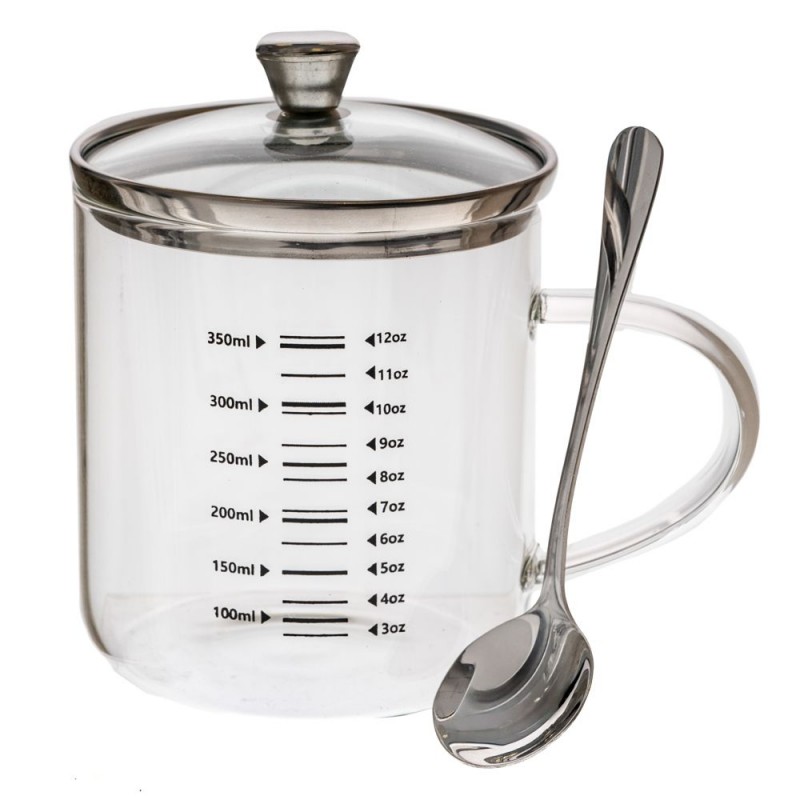 Μεζούρα Κουζίνας Γυάλινη 350ml Iliadis