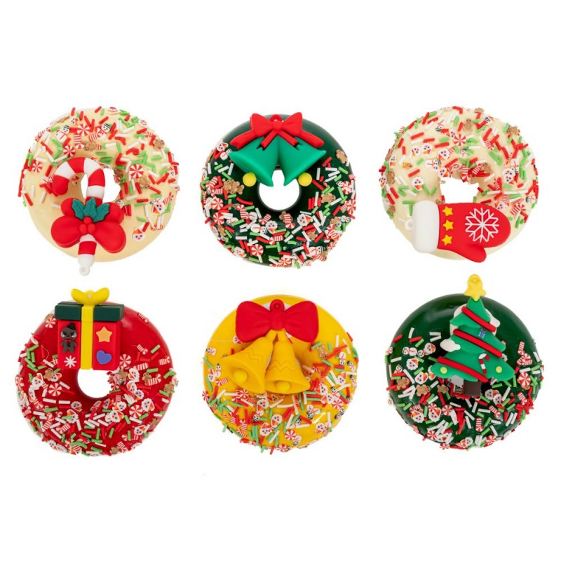Μαγνητάκι Donuts Με Χριστουγεννιάτικες Φιγούρες Φ8Εκ 6 Σχέδια Iliadis