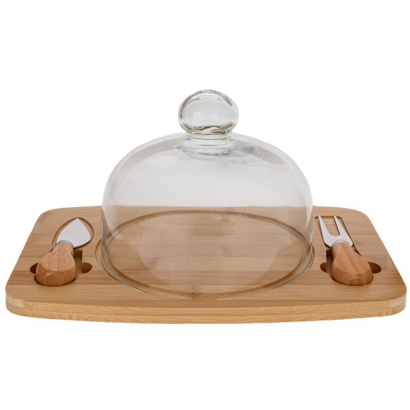 Πλατώ Σερβιρίσματος Τυριών Ξύλινο 28.5x18.5x14εκ. Iliadis 