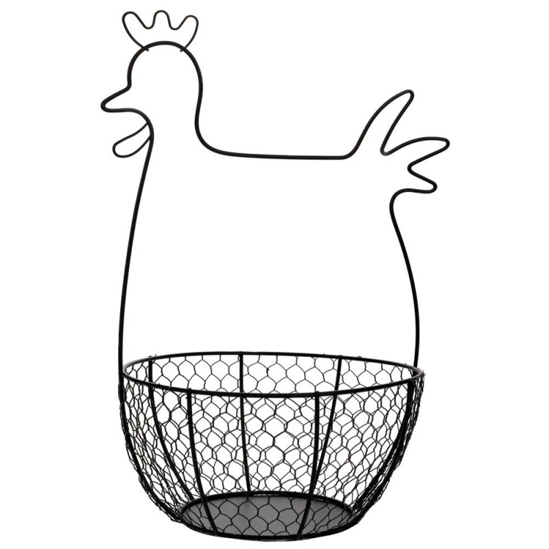 Πασχαλινό Μεταλλικό Καλάθι Κοτόπουλο 25x20x33Εκ Iliadis