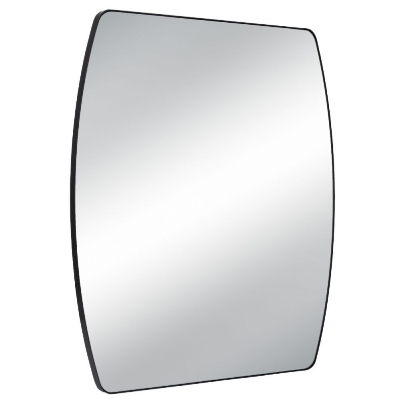 Καθρέπτης Τοίχου Ασύμμετρος με Μαύρο Μεταλλικό Πλαίσιο 75.5x65.5cm Iliadis 