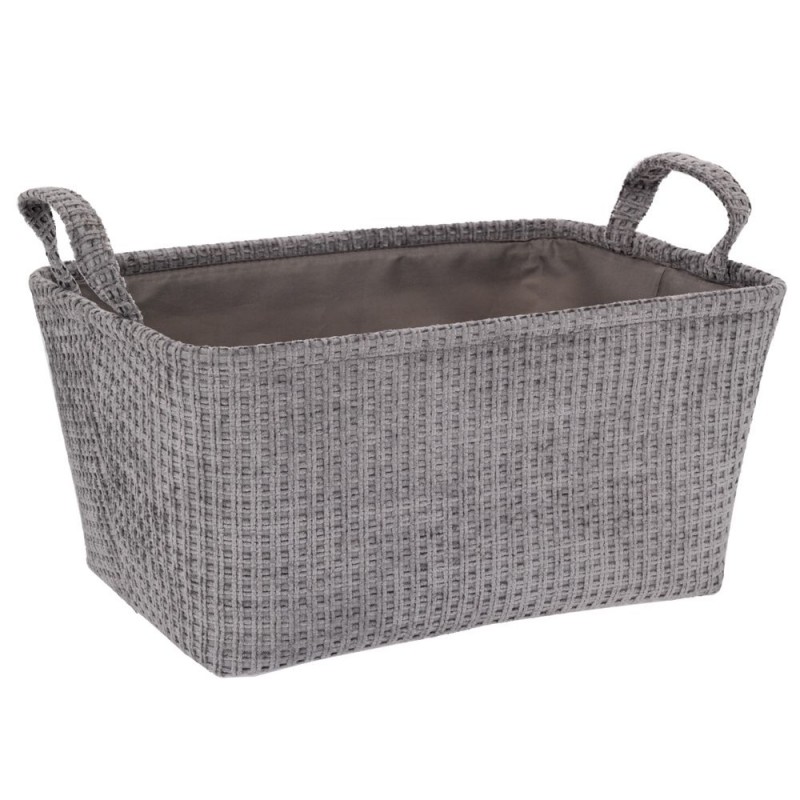 Καλάθι Αποθήκευσης Υφασμάτινο Γκρι 40x30x20cm Iliadis