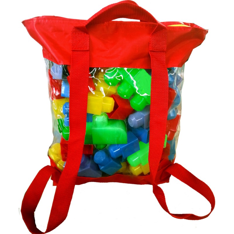 Τουβλάκια Super Bloks Big Backpack για 1+ Έτους 75τμχ Lazarid 