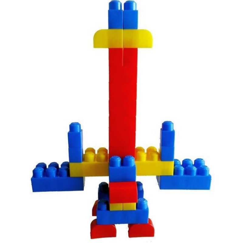 Τουβλάκια Super Bloks Big Backpack για 1+ Έτους 75τμχ Lazarid 