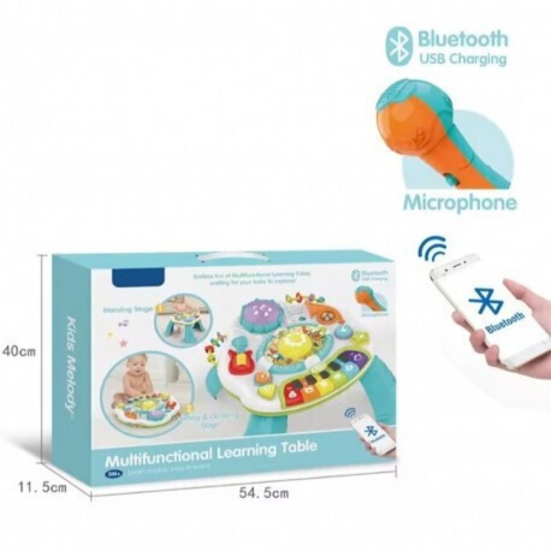 Τραπεζάκι Δραστηριοτήτων με  Bluetooth & Μικρόφωνο/ Μουσική για 3+ Μηνών Lazarid 