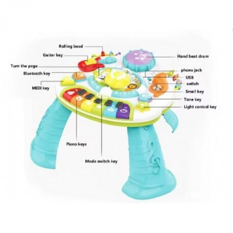 Τραπεζάκι Δραστηριοτήτων με  Bluetooth & Μικρόφωνο/ Μουσική για 3+ Μηνών Lazarid 