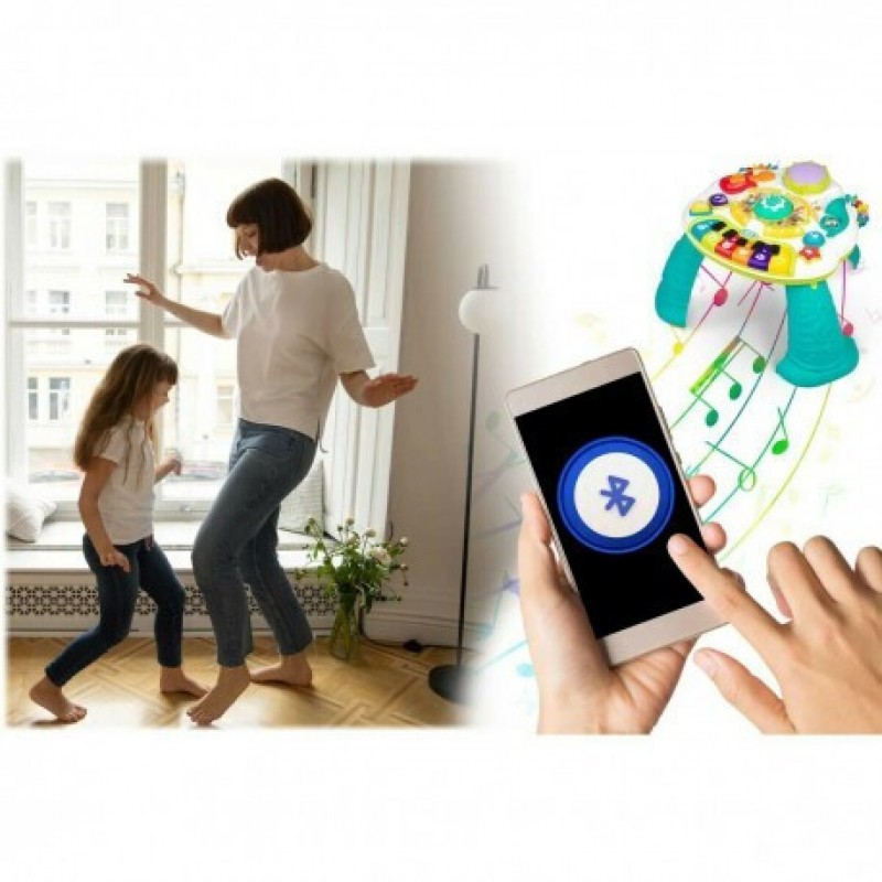 Τραπεζάκι Δραστηριοτήτων με  Bluetooth & Μικρόφωνο/ Μουσική για 3+ Μηνών Lazarid 