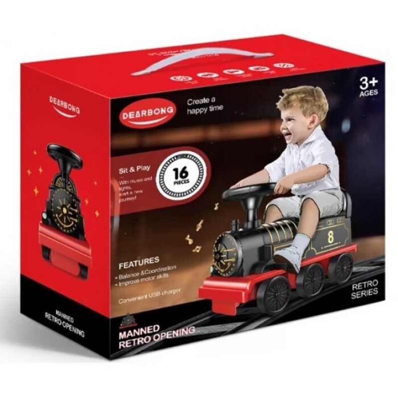  Παιδικό Ηλεκτροκίνητο Μονοθέσιο Τρενάκι 6 Volt