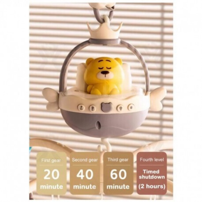 Μόμπιλε Κούνιας με Μουσική, Περιστροφή και Προτζέκτορα Bebe