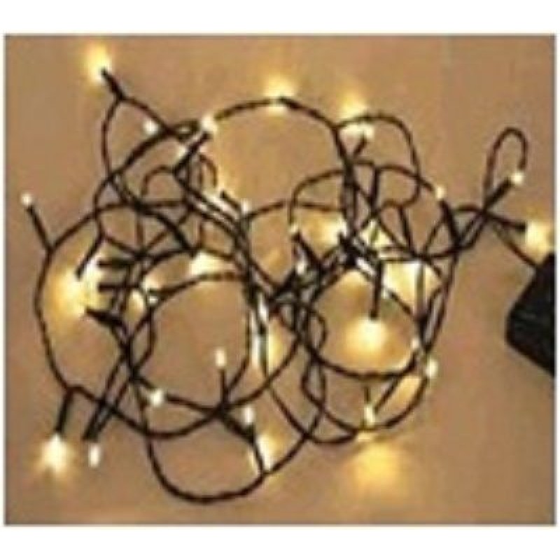 LED Φωτ΄ακια Μπαταρίας 80L Πράσινο Καλώδιο Θερμό Λευκό 8m Mε 10 TRY ME Epam