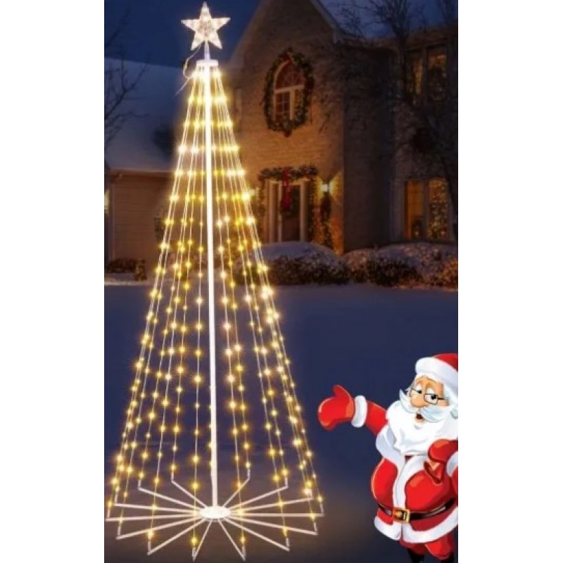 Φωτιζόμενο Δέντρο 520L 1.8m Θερμό Λευκό 80cm Διάμετρος Epam