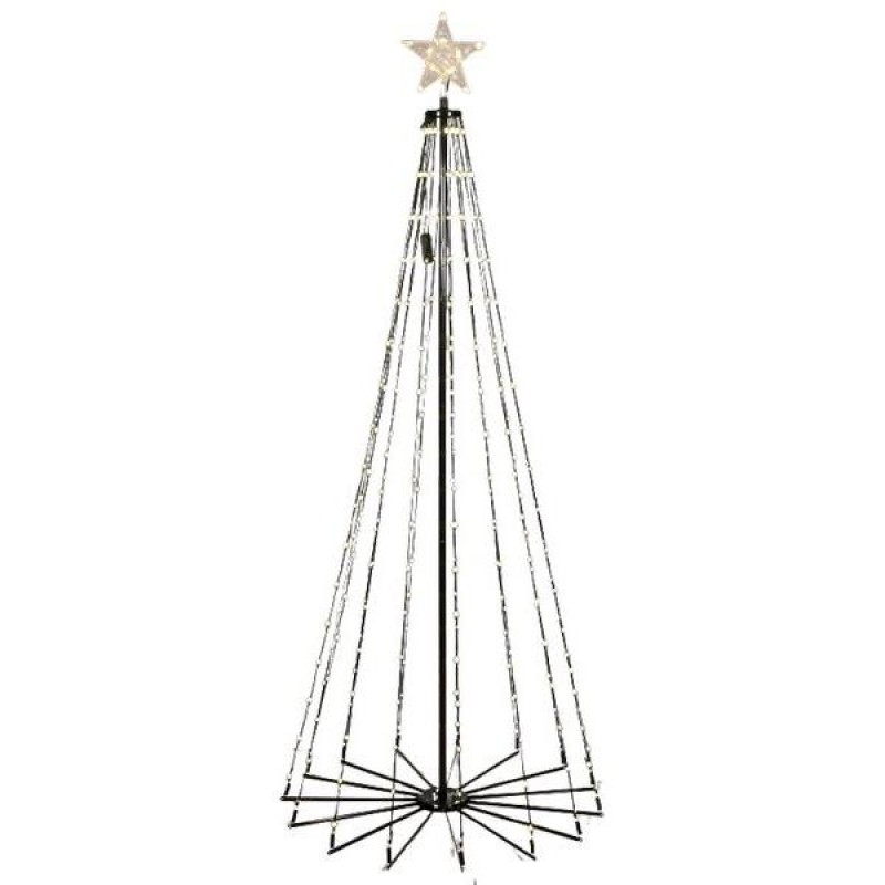 Φωτιζόμενο Δέντρο 580L 2.10m Θερμό Λευκό 90cm Διάμετρος Epam