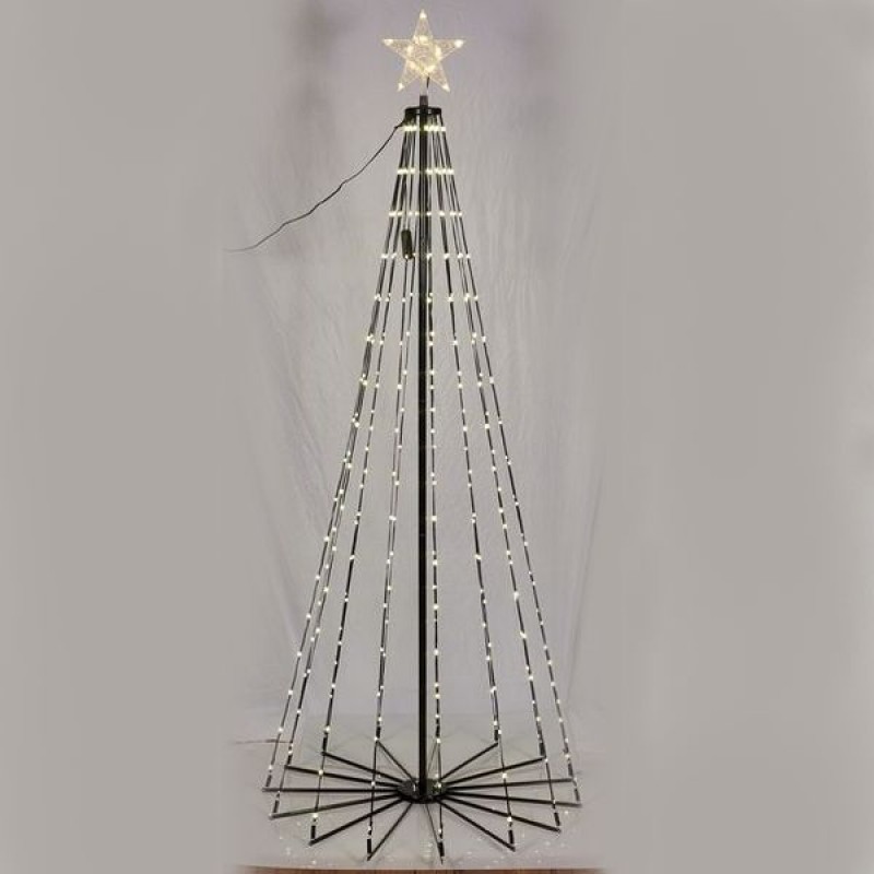 Φωτιζόμενο Δέντρο 580L 2.10m Θερμό Λευκό 90cm Διάμετρος Epam