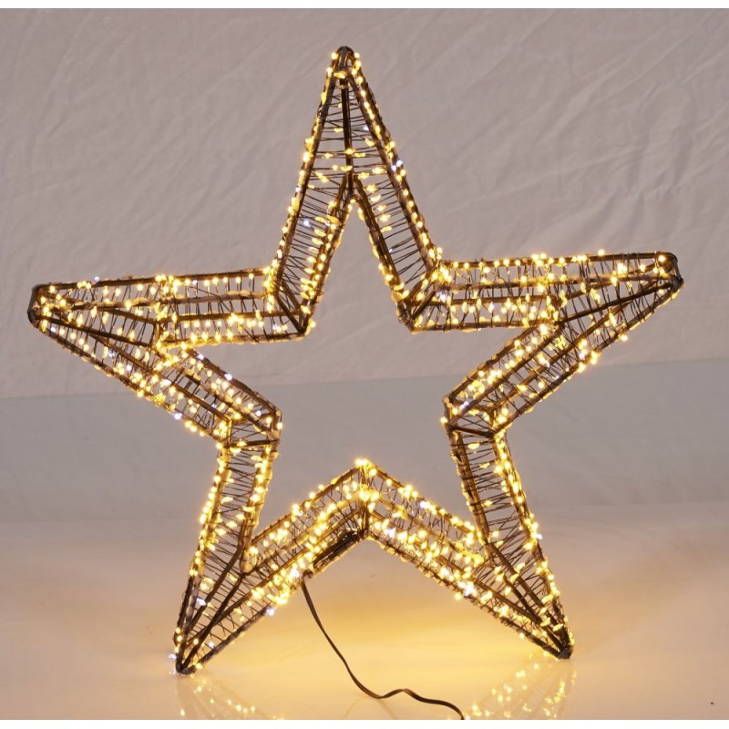 Περίγραμμα Αστέρι 5000LΤρισδιάστατο Θερμό Λευκό 100x10cm Epam