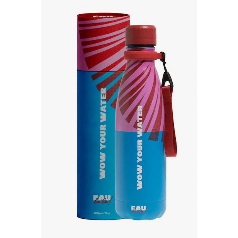 Μπουκάλι Θερμός Ανοξείδωτο BPA Free 500ml Κόκκινο Mε Λαβή Eau Lala 