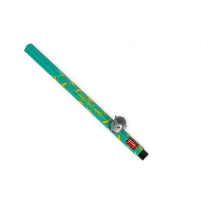 Στυλό Gel Lovely Friends - Gorilla 0.5mm Μαύρο Legami 