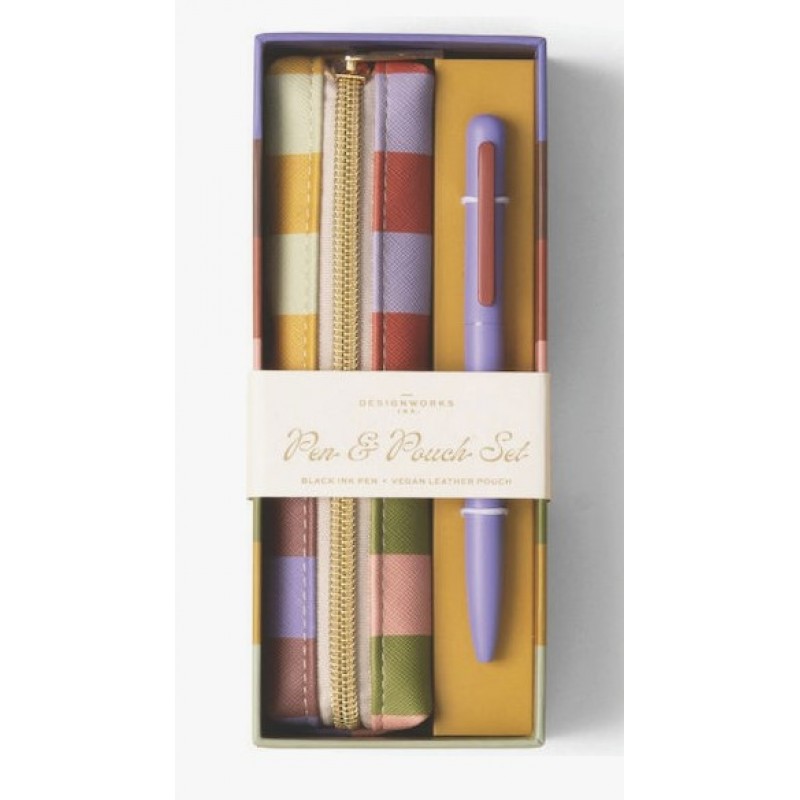 Σετ Δώρου Στυλό Κασετίνα Designworks Ink Bold Stripe Legami 