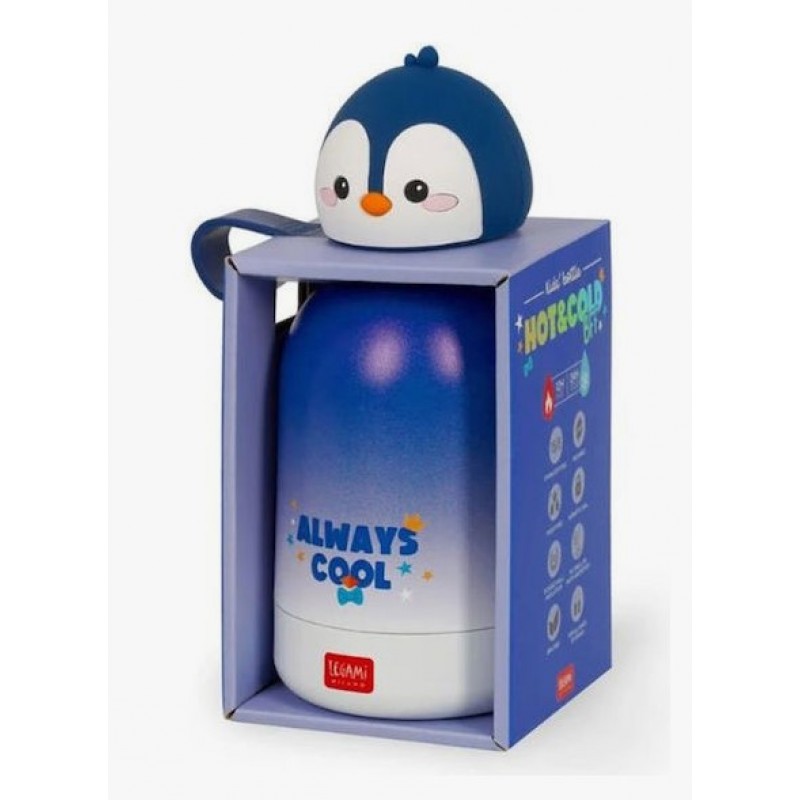 Ανοξείδωτο Παιδικό Παγούρι Penguin Θερμός Kids Bottle 310ml Milano Legami 