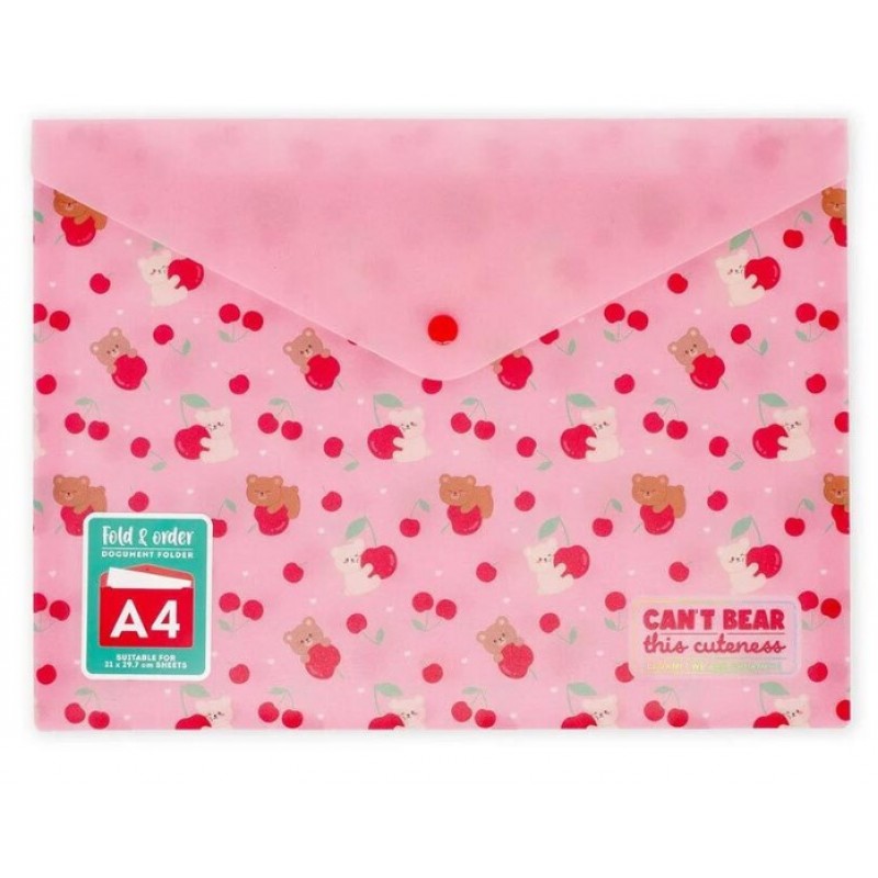 Φάκελος Κουμπί Α4 Fold & Order Teddy Cherry LegamiI