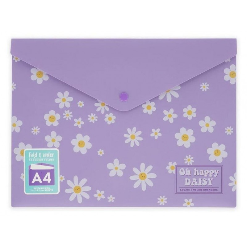 Φάκελος Κουμπί Α4 Fold & Order Daisy Legami