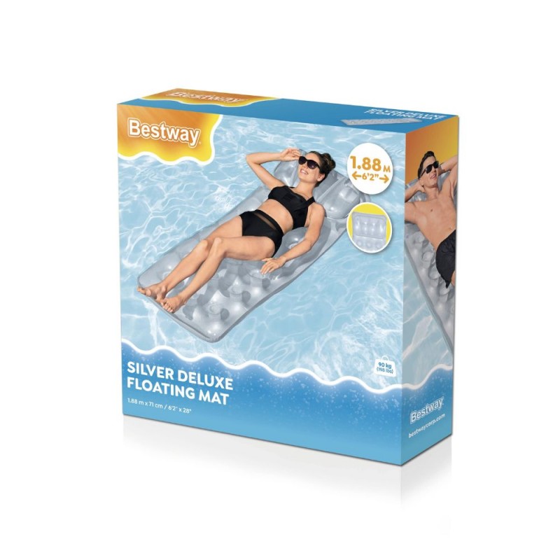 Στρώμα Φουσκωτό Με Μαξιλάρι 188cm x 71cm Bestway 