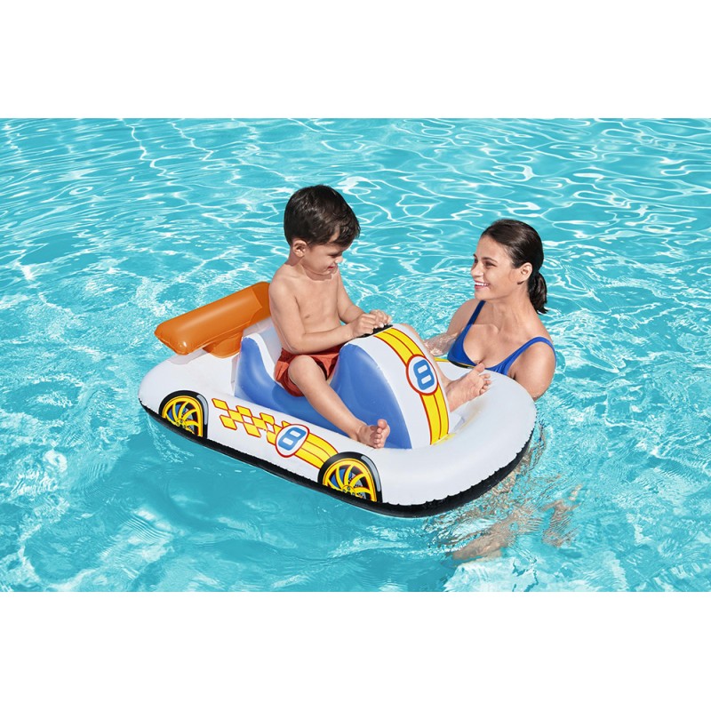 Παιδικό Φουσκωτό Ride On Θαλάσσης Jet Ski με Χειρολαβές Λευκό 110cm Bestway 
