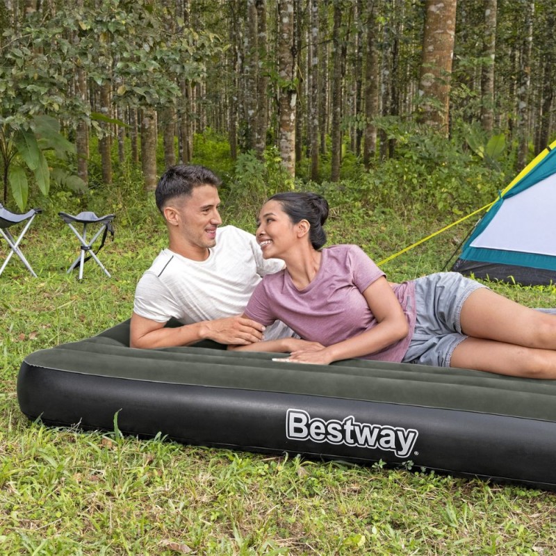Στρώμα Camping με Ενσωματωμένη Επαναφορτιζόμενη Τρόμπα  203x152x25 εκ Best