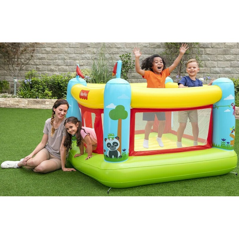 Φουσκωτό Bouncetastic Κάστρο με Τραμπολίνο για 3+ Ετών Fisher Price  175x173x135εκ