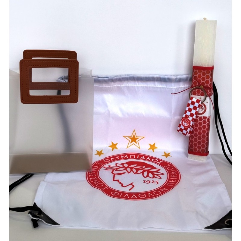 Σετ Τσάντα με Λαμπάδα και Backpack Σακίδιο Πλάτης ΟΛΥΜΠΙΑΚΟΣ
