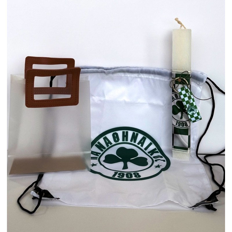 Σετ Τσάντα με Λαμπάδα και Backpack Σακίδιο Πλάτης ΠΑΝΑΘΗΝΑΙΚΟΣ