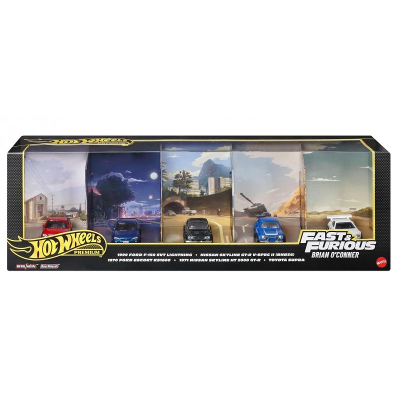 Hot Wheels Premium, Fast & Furious, Bundle Of 5 Αυτοκινητάκι Mattel