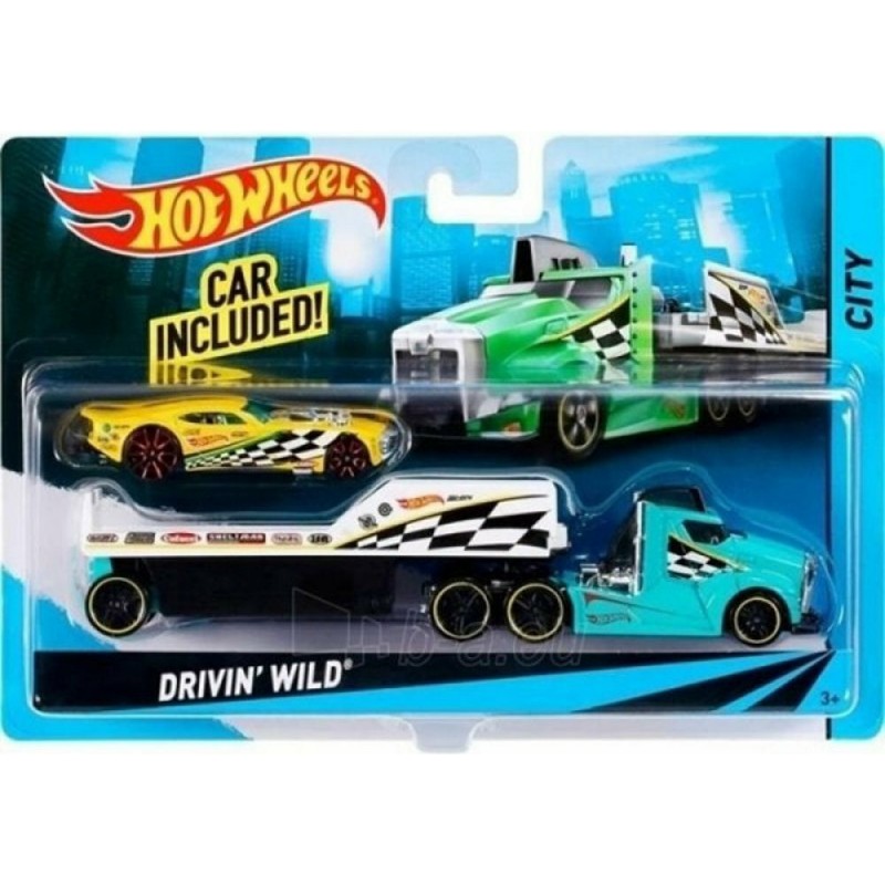 Σετ με Φορτηγό City Super Truck για 3+ Ετών (Διάφορα Σχέδια) Hot Wheels 