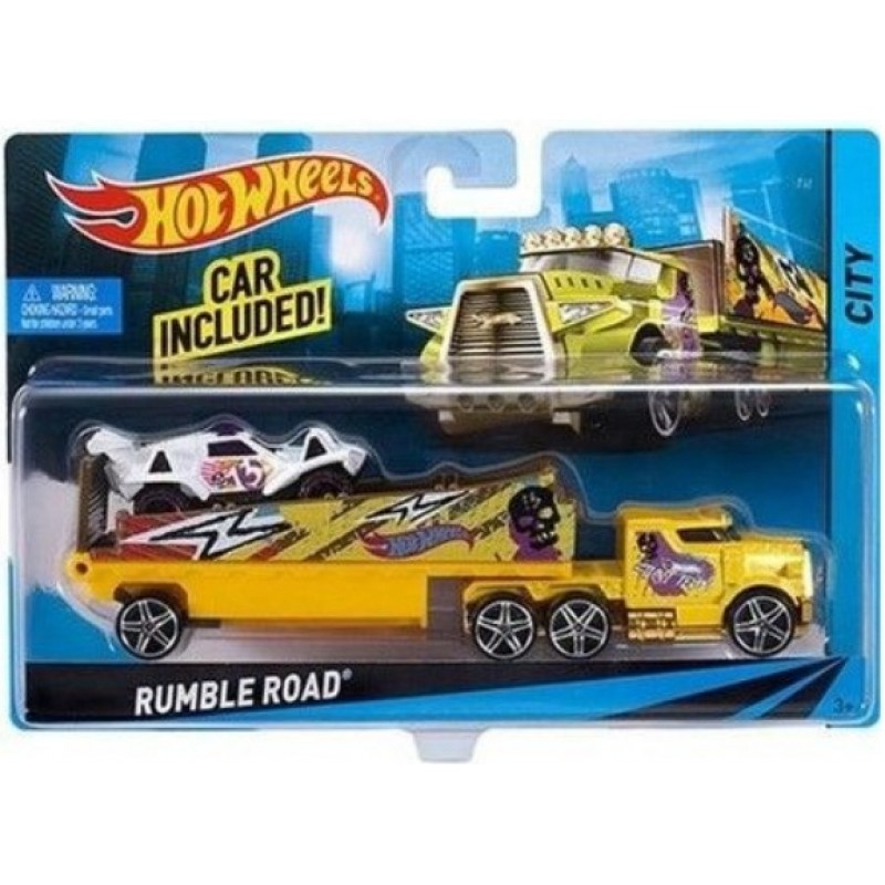 Σετ με Φορτηγό City Super Truck για 3+ Ετών (Διάφορα Σχέδια) Hot Wheels 