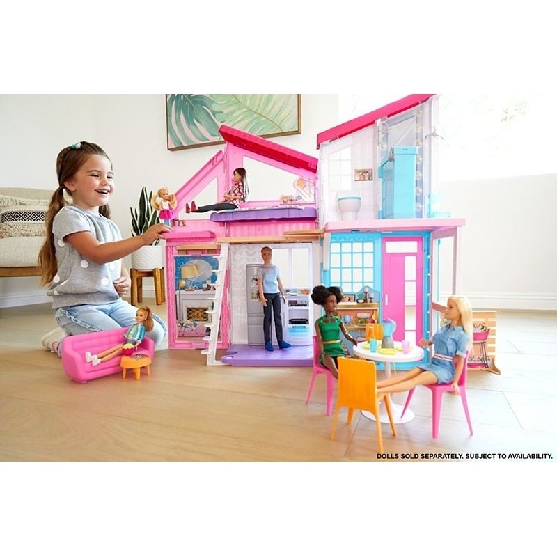 Barbie "Ονειρεμένο Σπίτι Στο Μαλιμπού" Πλαστικό Κουκλόσπιτο