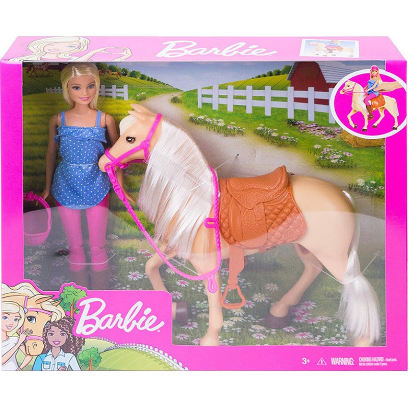 Κούκλα Barbie Και Άλογο