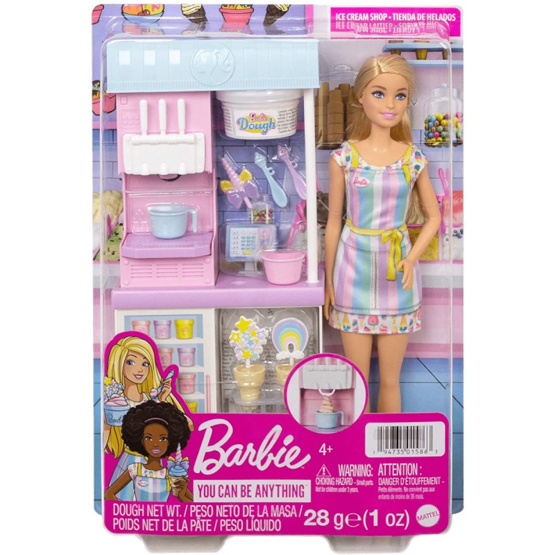 Κούκλα Barbie Εργαστήριο Παγωτού