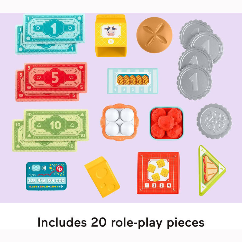 Βρεφικό Παιχνίδι Παίζω & Μαθαίνω Εκπαιδευτική Ταμειακή Μηχανή με Ήχους για 24+ Μηνών Fisher Price 